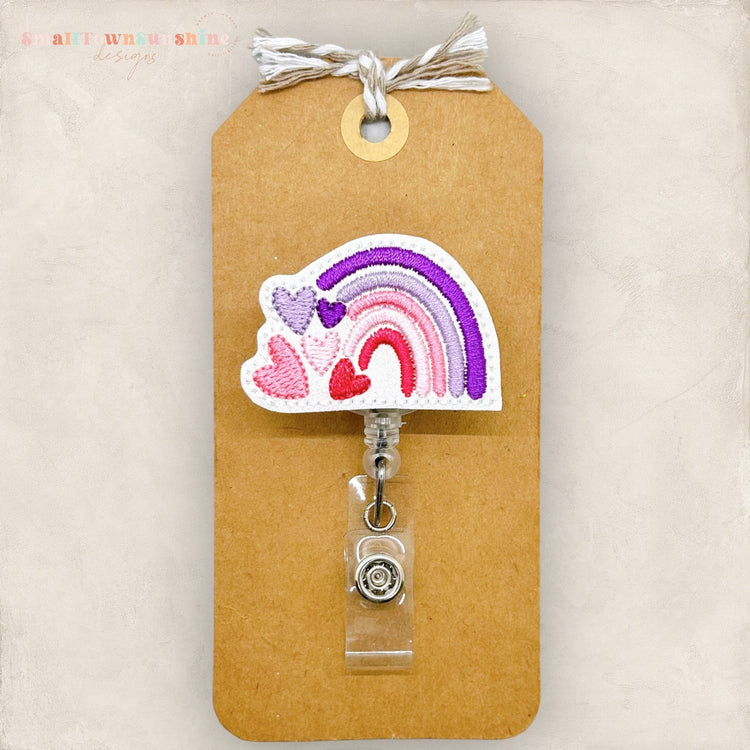 Heart Rainbow Badge Topper
