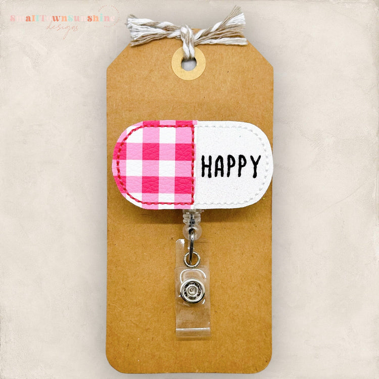 Happy Pill Badge Topper
