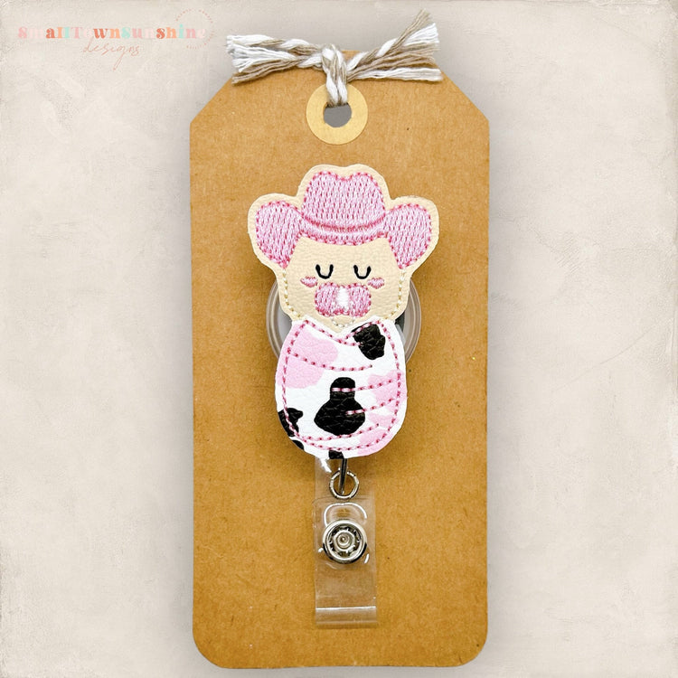 Western Cowgirl Baby Badge Reel