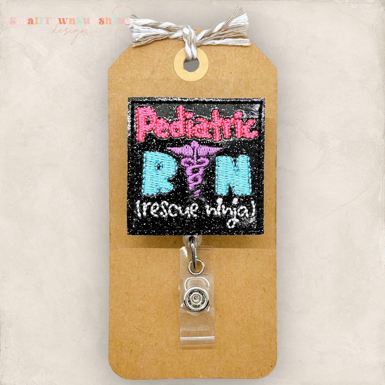 Pediatric RN Badge Topper