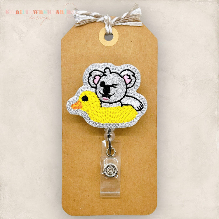 Pool Ready Koala Badge Topper