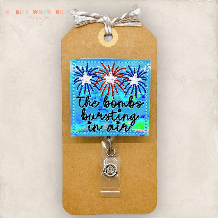 The Bombs Bursting in Air Badge Topper