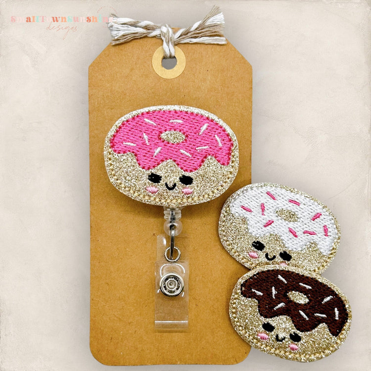 Frosted Donut Badge Topper