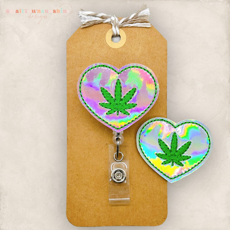 Marijuana Leaf Badge Topper
