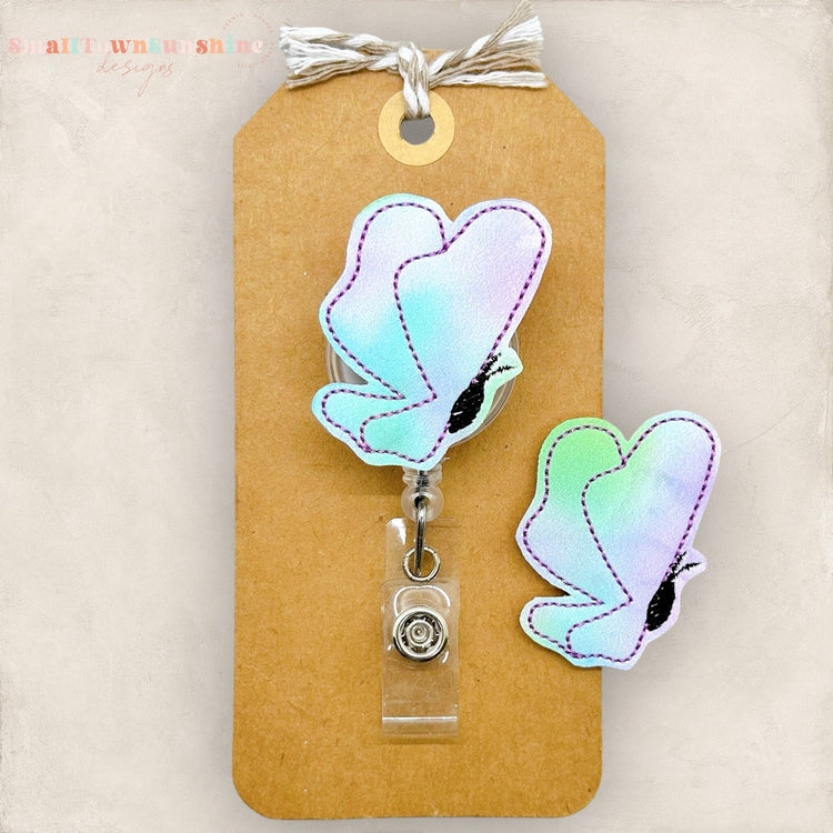 Watercolor Butterfly Badge Topper