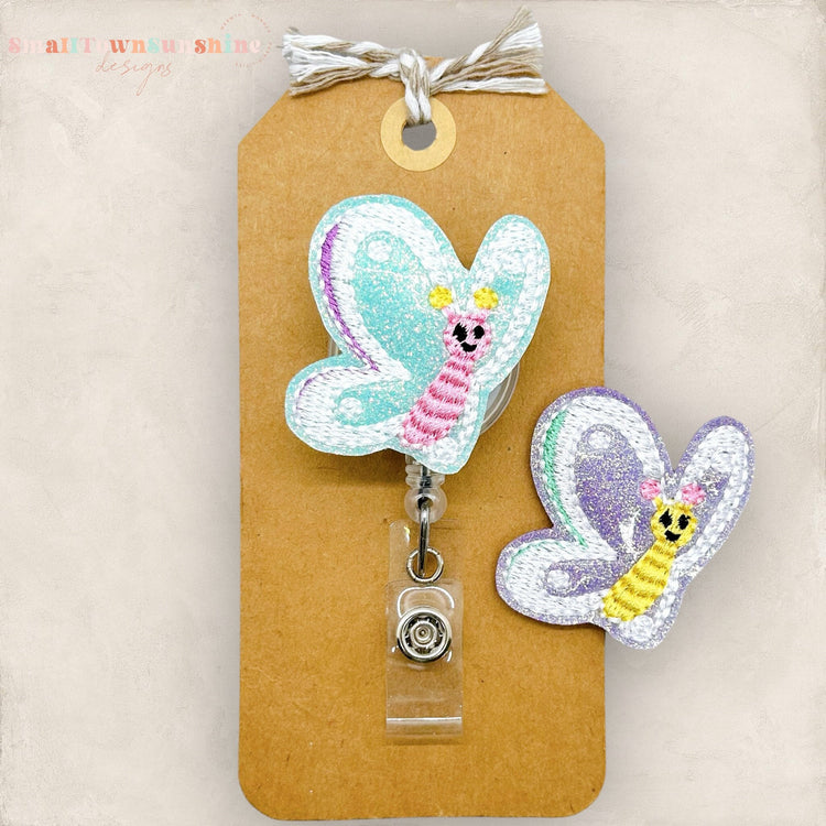 Spring Butterfly Badge Topper