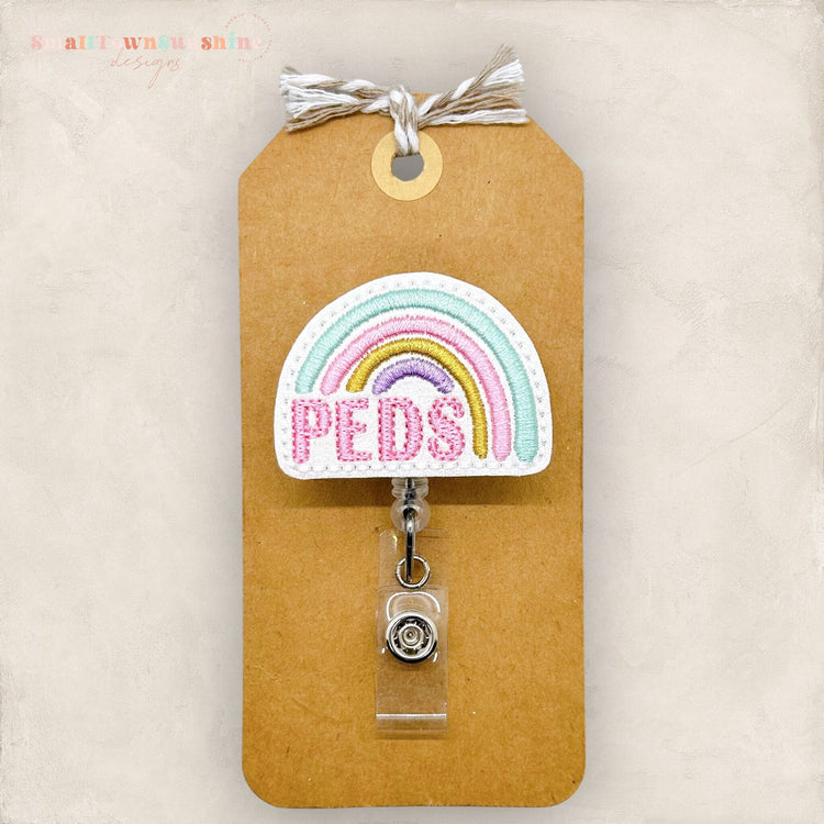 PEDS Rainbow Badge Topper