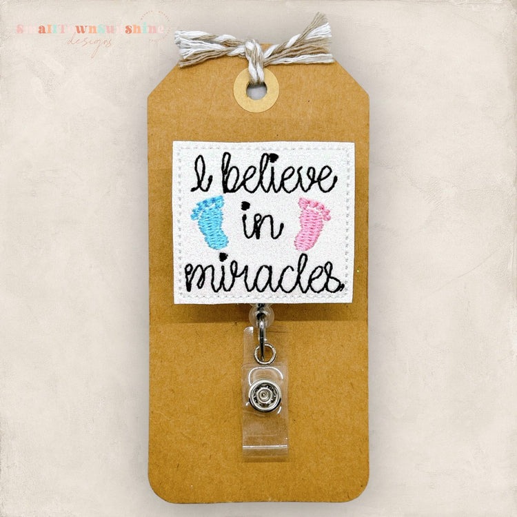 Believe In Miracles Badge Topper
