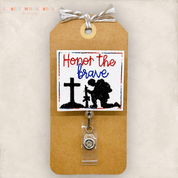Honor the Brave Badge Topper