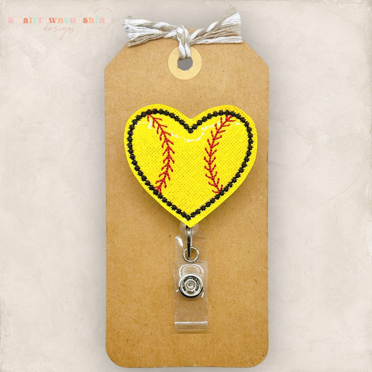 Softball Badge Topper