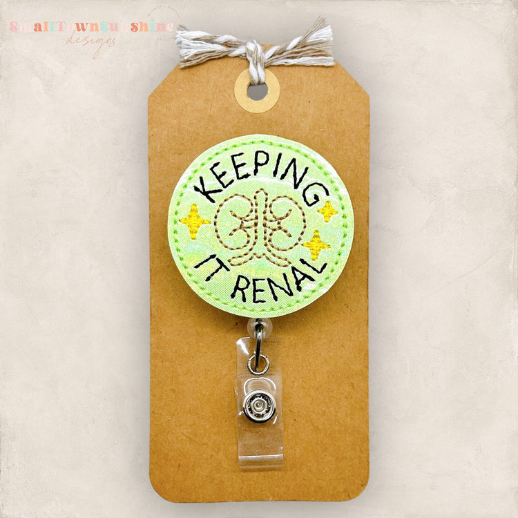 Keeping it Renal Badge Topper