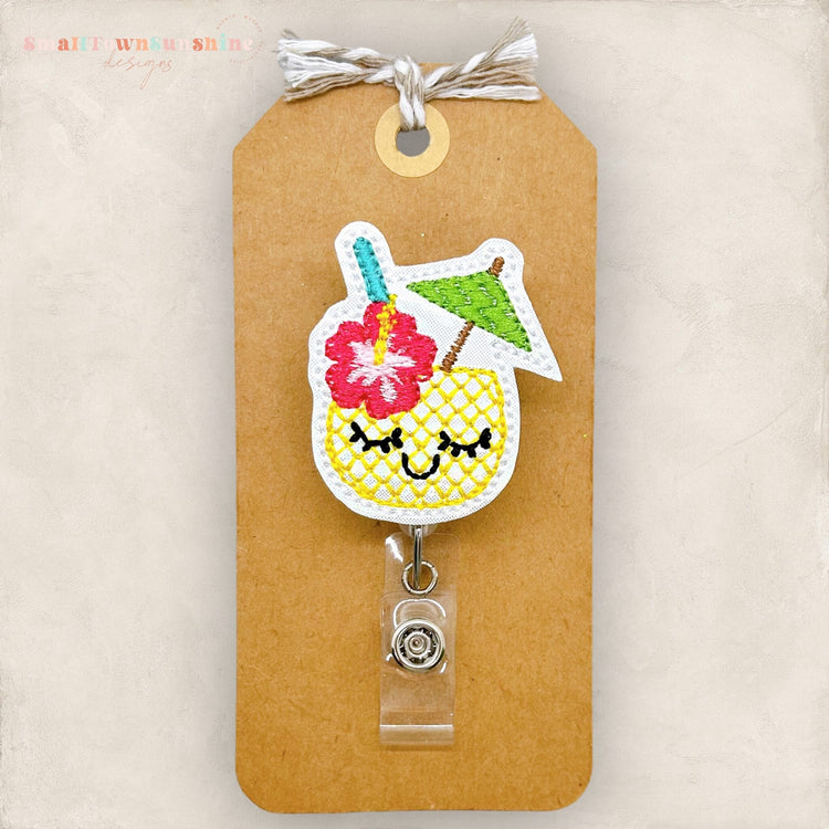 Pineapple Cocktail Badge Topper