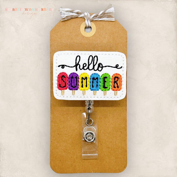 Hello Summer Badge Topper