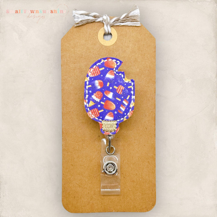 Fourth of July Ice Pop Badge Topper