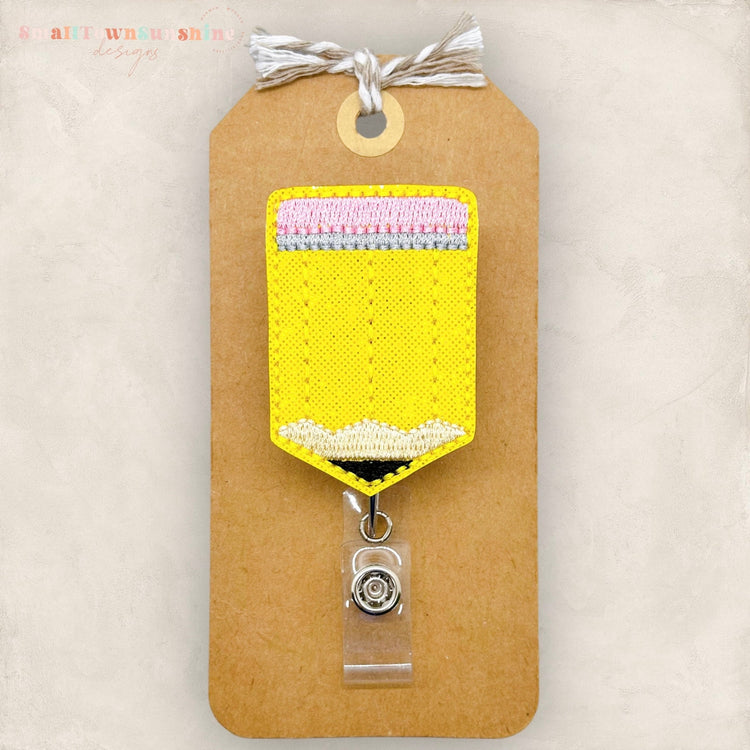 Yellow Pencil Badge Topper