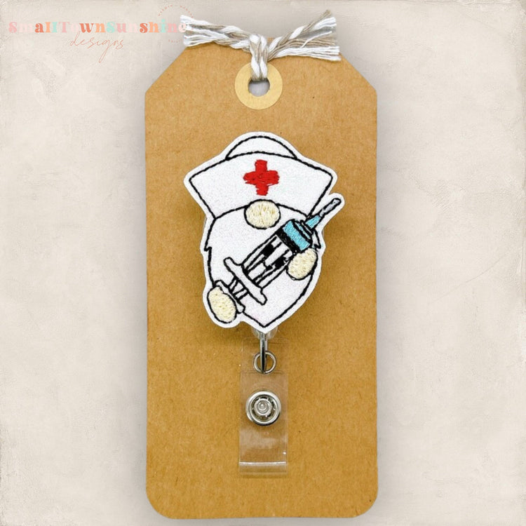 Gnome Nurse Badge Topper