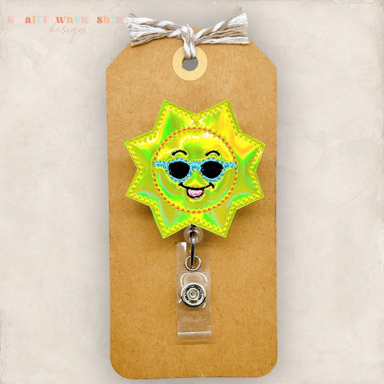 Sun with Shades Badge Topper