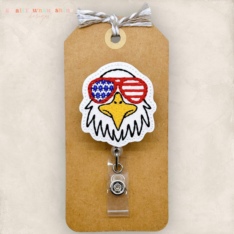 Patriotic Eagle Badge Topper