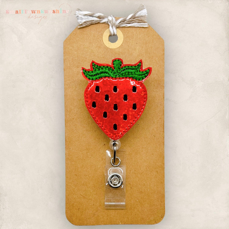 Red Strawberry Badge Topper