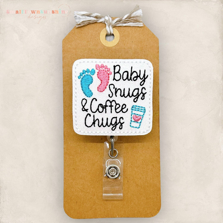 Baby Snugs & Coffee Chugs Badge Topper