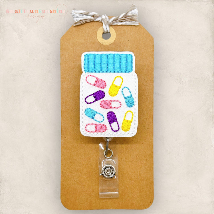 Pill Bottle Badge Topper