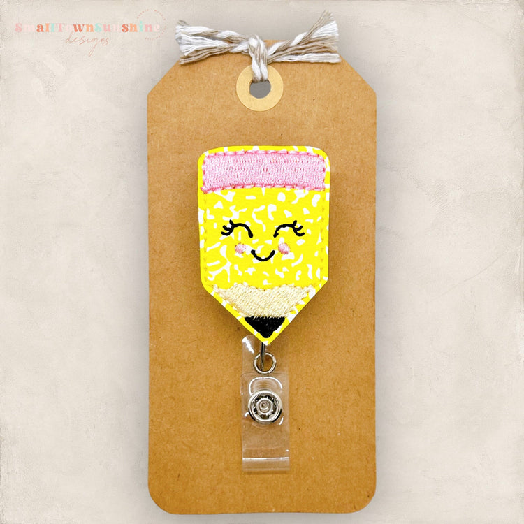 Cute Pencil Badge Topper