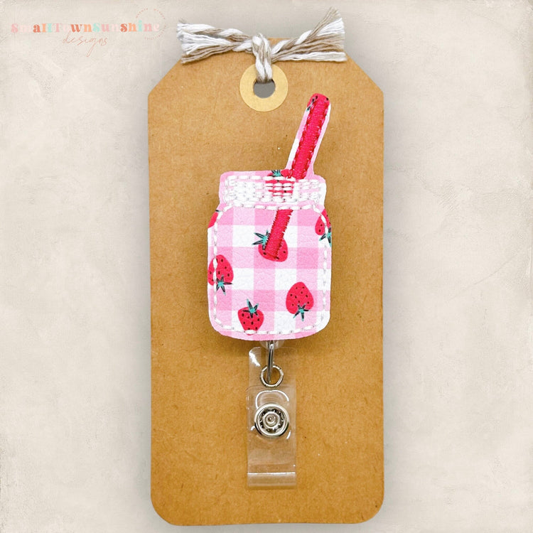 Strawberry Drink Badge Topper