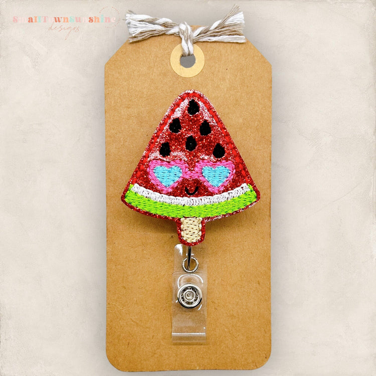 summer watermelon pop badge reel