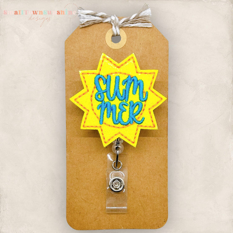 summer sun badge reel