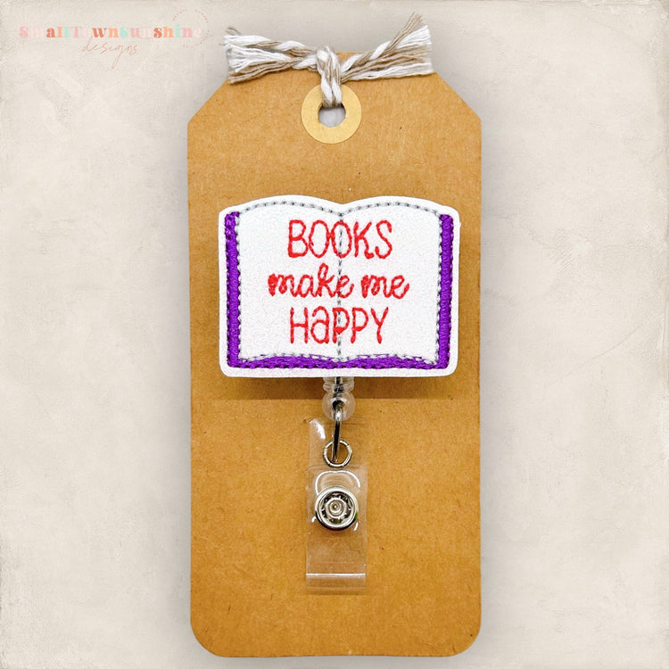 books make me happy badge reel