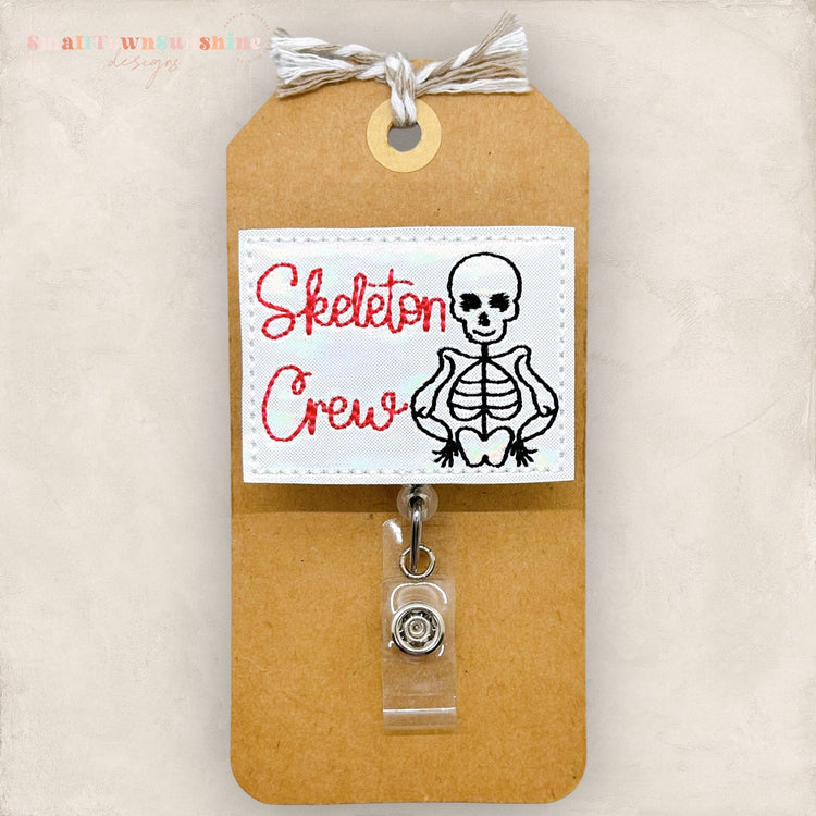 skeleton crew with a skeleton badge reel