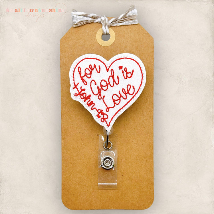 For God is Love Badge Topper