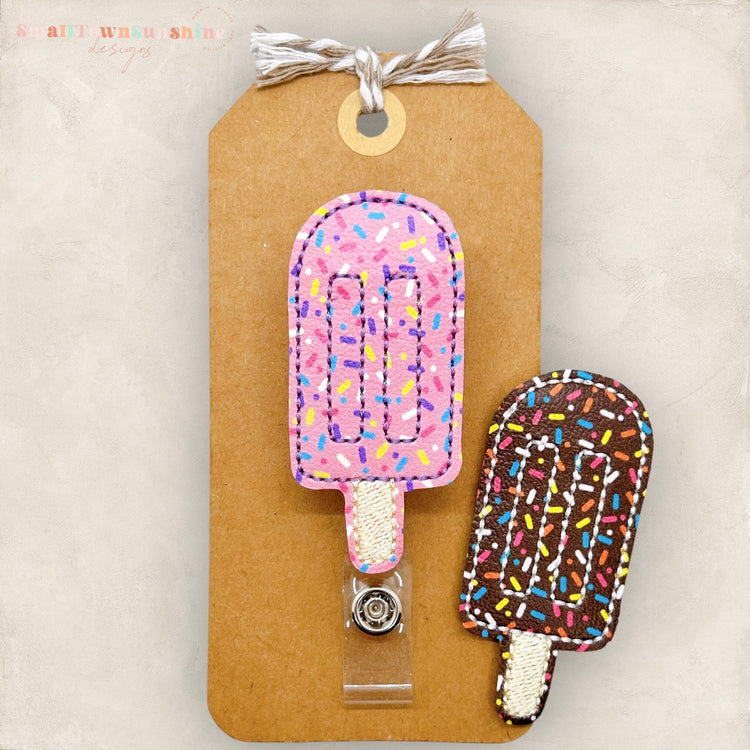 sprinkle ice cream pop badge reel
