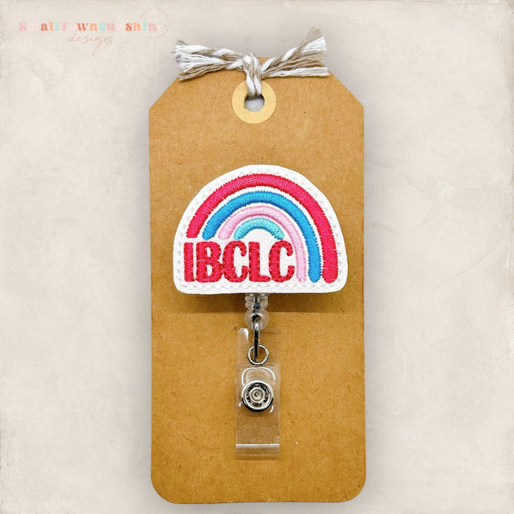 IBCLC rainbow badge reel