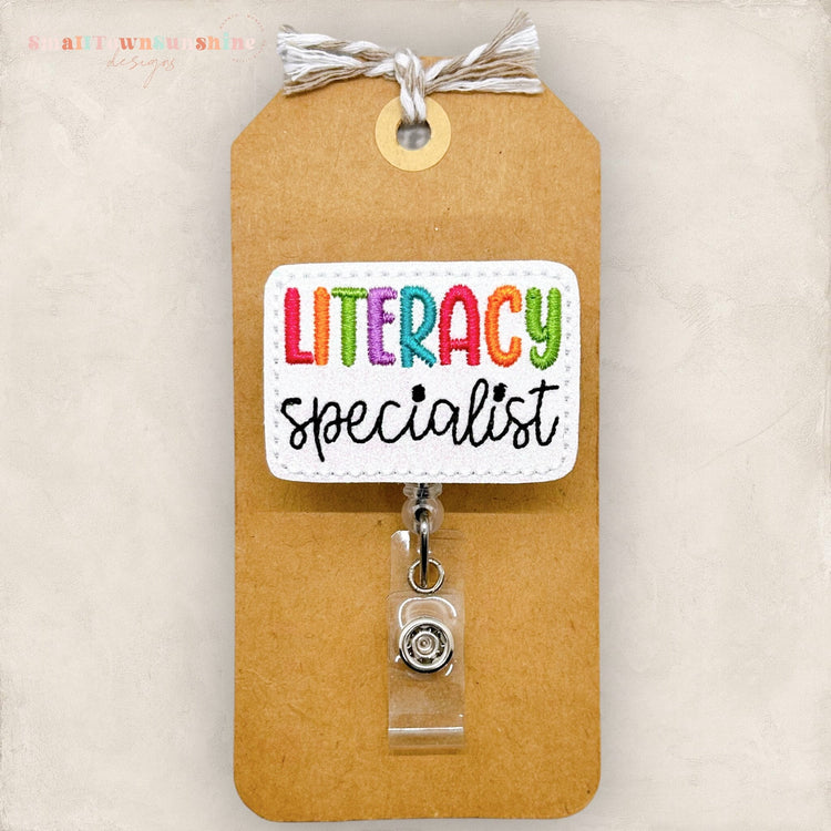literacy specialist badge reel