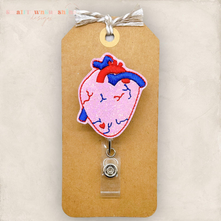 Anatomical Heart Badge Topper