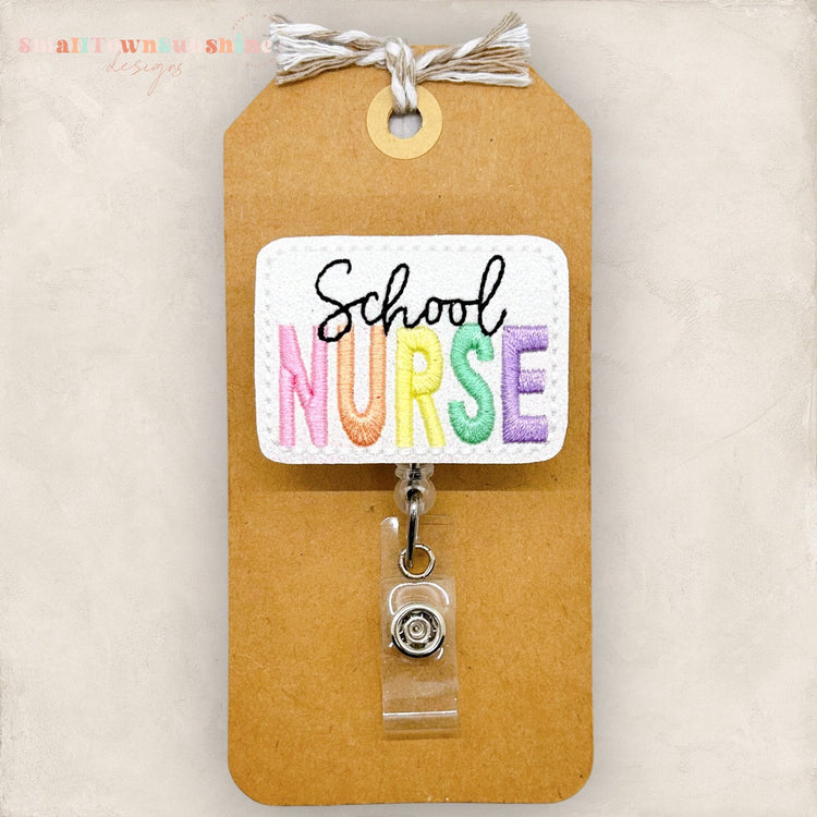 School Nurse Badge Topper