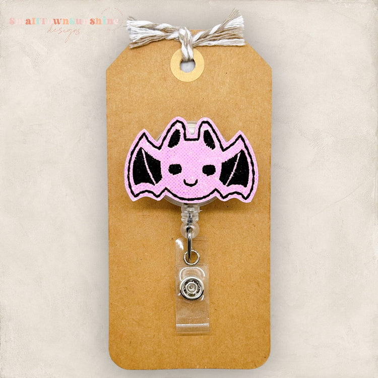 Pink Bat Badge Topper