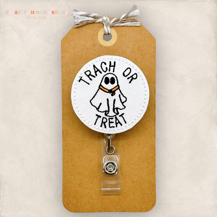 Trach or Treat Badge Topper