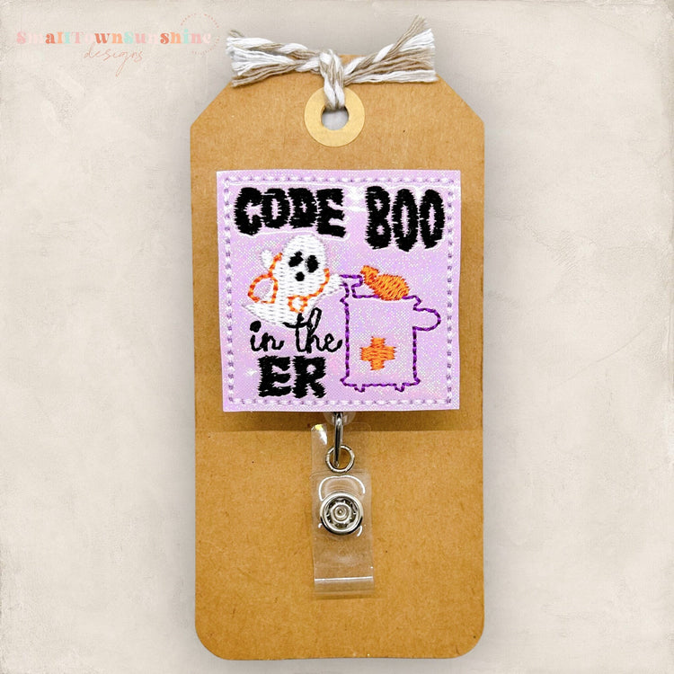 Code Boo in the ER Badge Topper