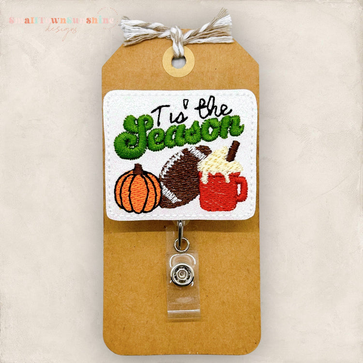 pumpkin, football and PSL fall badge reel