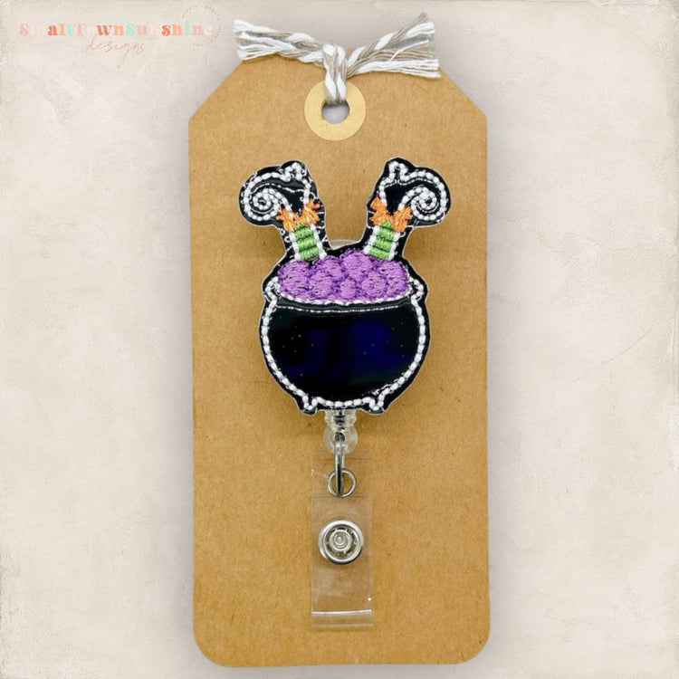 Witches Cauldron Badge Topper