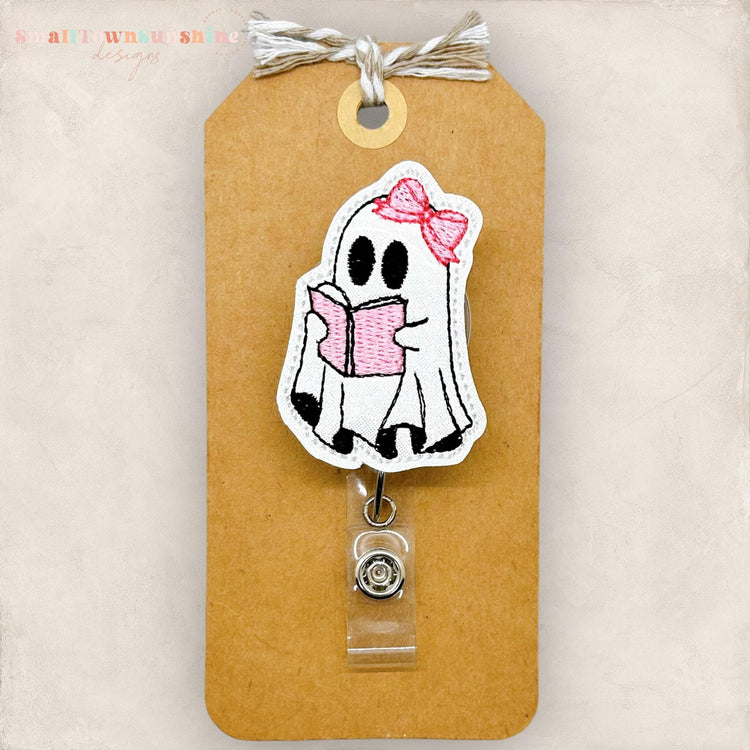 coquettecore halloween ghost badge reel