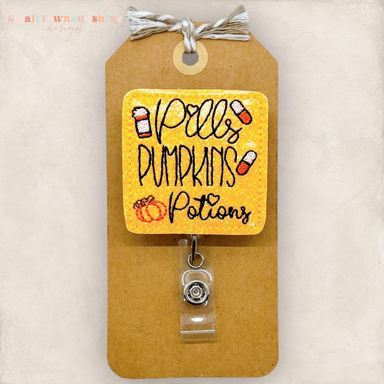 halloween pharmacy tech badge reel