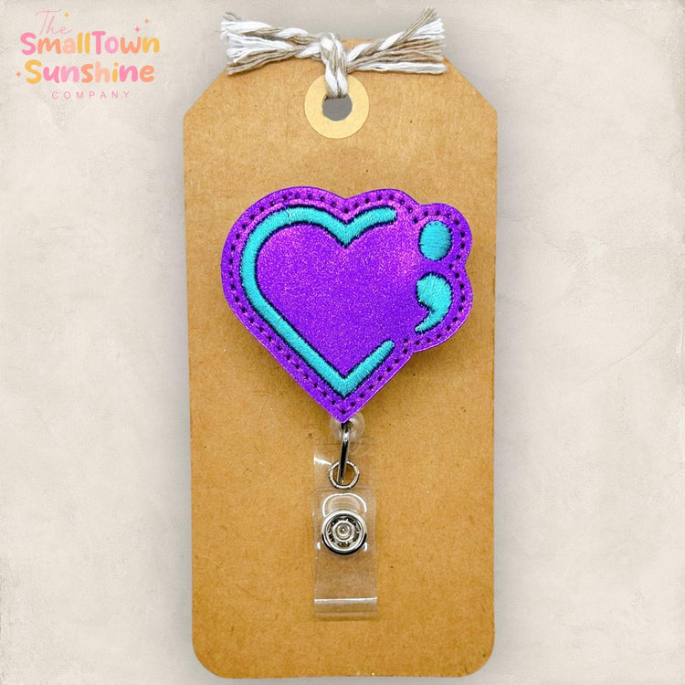 Semicolon Badge Topper
