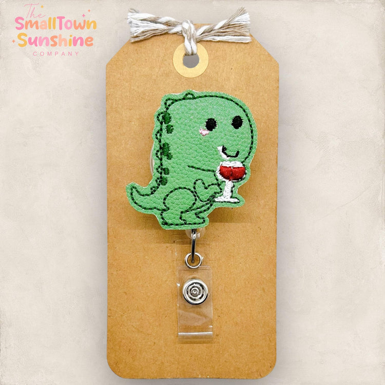 Wineosaurus Badge Topper
