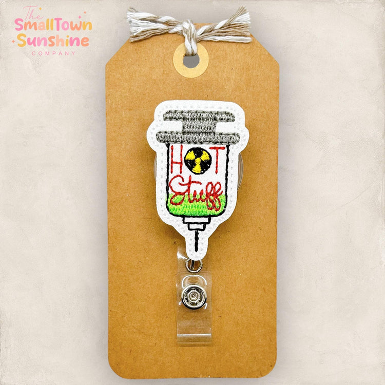 Hot Stuff Syringe Badge Topper