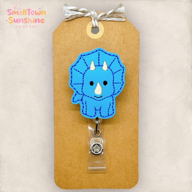 Blue Dino Badge Topper