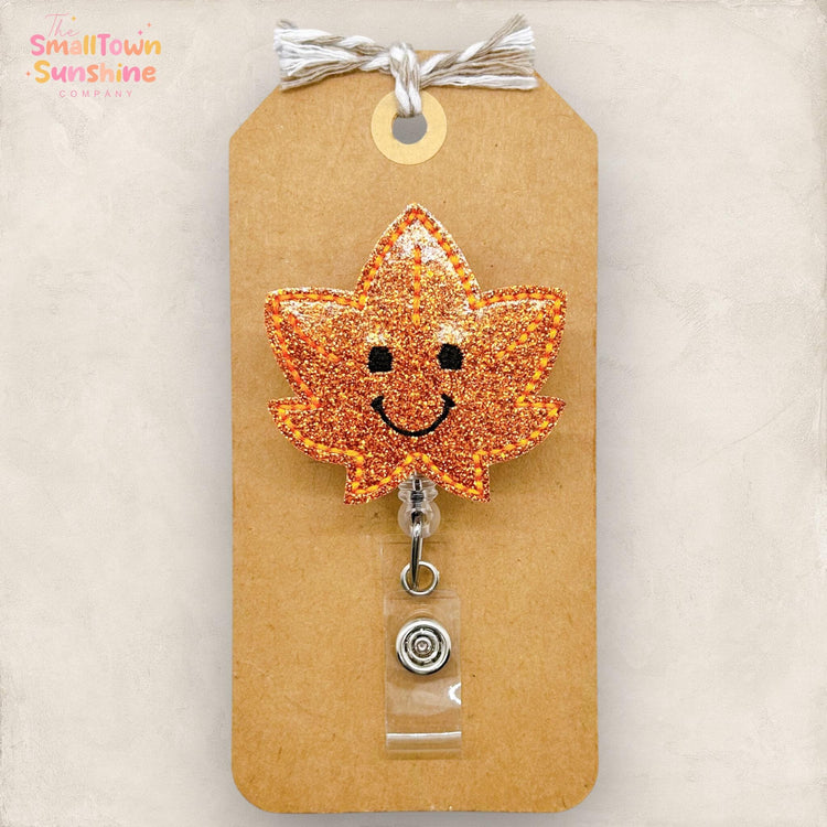 Happy Leaf Badge Topper