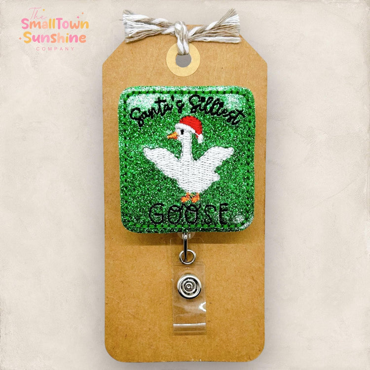 Santa’s Silliest Goose Badge Topper